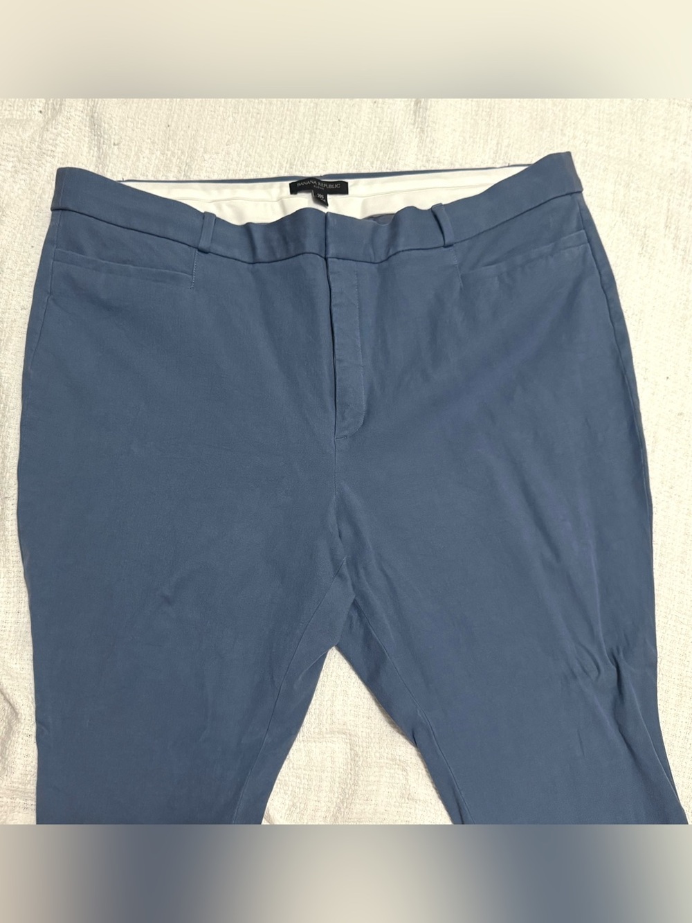 Banana Republic Slate Blue Women’s Flat Front Chinos